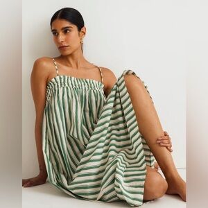 NWT Madewell Poplin Ruffle A-Line Dress